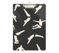 clipboard Nursing Edition Diving Sport Gray Transparent for Nursing Student Trade Quest Size 9 x 12.5 Tabla para escribir con Clip