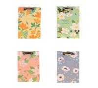 Clipboard Office Stationary Clip Board A4 File Holers Holder Folder for Memo Paper Files Document Holding(Yellow)