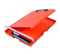 Clipboard Pad Office Supplies Test Paper File Organizer Document Folders Clipboard Box Case Storage Writing(Orange)