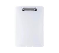 Clipboard Pen Slot Writing Board Clip File Box Storage Clipboard A4 Paper Holder Office Pad(White)