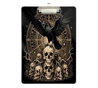 clipboard Pharmacy Edition Skull Gothic Steampunk Victorian Art Transparent for 5th Grade Classroom Essentials for Teachers Size 9 x 12.5 Tabla para escribir con Clip