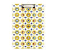 clipboard Physical Therapy Blue and Gold Evil Eyes Plastic for Nursing Student Trade Quest Size 9 x 12.5 Tabla para escribir con Clip