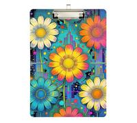 Clipboard Waterproof Low Profile Clip Standard A4 Letter Size Office Hardboard 12.5" L x 9" W Blume Bunt Kunstwerk