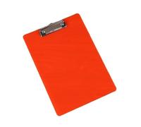 Clipboard with Low Profile Gold Clip A4 Writing Clipboard Tablet Sheet Pad Paper Organizer Document Folder Translucent(Red)
