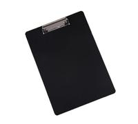 Clipboard with Low Profile Gold Clip A4 Writing Clipboard Tablet Sheet Pad Paper Organizer Document Folder Translucent(Black)