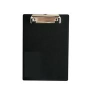 Clipboard Writing Sheet Pad A4 A5 A6 File Folder Document with Low Profile Gold Clip Clipboard Black White for Office use(Black-227x157mm)