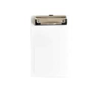 Clipboard Writing Sheet Pad A4 A5 A6 File Folder Document with Low Profile Gold Clip Clipboard Black White for Office use(White-185x120mm)