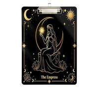 clipboards by Office Solutions Direct Mystical Empress Art Sun Moon Hard Board for Nursing Student Trade Quest Size 9 x 12.5 Tabla para escribir con Clip