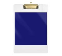 Clipboards Midnight Blue Cute Clip Boards A4 Standard Size Clip Board for Nurses, Lawyers, Doctor Offices, Low Profile Gold Clip Retractable Hanging Tab 12.5 x 9 Inches