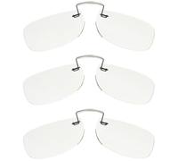 ClipFlipz Pince-Nez 4815 Reading Glasses Rimless Nose Reader Magnifiers Large 3 Pack +1.00