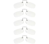 ClipFlipz Pince-Nez 4815 Reading Glasses Rimless Nose Reader Magnifiers Large, Clear, +1.50 Dioptre (Pack of 5)