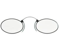 ClipFlipz Pince-Nez 4822 Reading Glasses Oval Nose Reader Magnifiers Metal Medium Single +1.50
