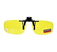 ClipFlipz Rectangular Non-Polarised Large/Yellow-AR Clip On Sunglasses L