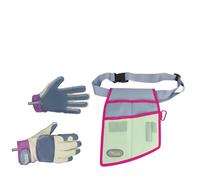 ClipGlove Tool Belt & Leather Palm Garden Glove LADIES MEDIUM
