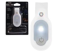 ClipGlow Rechargeable Emergency Nurse Flashlight Hands Free Lightweight for Walking Running Pets Outdoor (White)