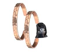 ClipGrip 2-PACK 100% Pure Copper Bracelet for Men & Women - 2 Pack Solid Copper Cuff, Adjustable Raw Uncoated Copper Wristband, Handmade Hammered Design - Not Plated
