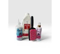 Clipit Faster Drying System for Dogs (De-Shed Shampoo, Conditioner, Detangling Spray and Brush) - Reduces Grooming Time and Improves Coat Finish