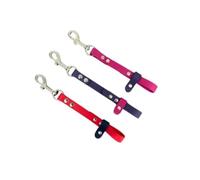 Clipit jellyB BioThane® Cross-Tie - Fix to Most Grooming Arms to Help Restrain the Tethered Pets from Turning (Black & Grey)