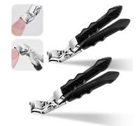 Clipmaster Pro Nail Clippers, Nail Clippers for Seniors, Clipmaster Pro Toenail Clippers, Toe NailClipper, Proclip Wide Jaw Opening NailClippers for Thick Nails, 2 PCS