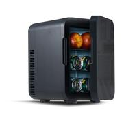 CLIPOP 10L Mini Fridge for Bedroom, 10 Cans Portable Small Car Refrigerator, Quiet Drink Cooler Personal Fridge Power Cooler and Warmer for Home Office Dorm Travel Drinks Skin Care Makeup, Black