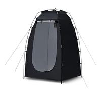 CLIPOP Pop Up Toilet Tent, Portable Shower Privacy Waterproof Anti-UV Changing Dressing for Beach Fishing Hiking Bathing, Outdoor Camping, With Carrying Bag (Black)