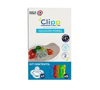 CLIPP - Weaning Kit - Coloured Weaning Dummy + 5 Shields for Gradual Discontinuation + Instructions - Step-by-Step, Easy and Gentle Weaning - Patented Device - Made in France - Suitable from Age 2