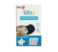 CLIPP - Weaning Kit - Star Weaning Dummy + 5 Shields for Gradual Discontinuation + Instructions - Step-by-Step, Easy and Gentle Weaning - Patented Device - Made in France - Suitable from Age 2