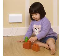 Clippasafe Electrical Plug Socket Protector - White (2 Pack)