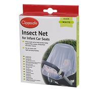 Clippasafe Infant Car Seat Insect Net | Fits over rigid carry handles on group 0+ infant car seats. Fine mesh keeps insects off baby during travel or sleep.