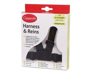 Clippasafe Premium Webbing Baby Harness Black