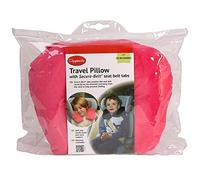 Clippasafe Secure Belt Travel Pillow for Age 3 - 8 (Pink)