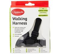Clippasafe Walking Harness and Reins (Black)