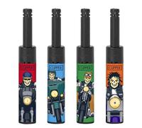 Clipper 4 MINI TUBE MC SKULLS REFILLABLE ADJUSTABLE FLAME UTILITY LIGHTER BY KSP PARTNERS