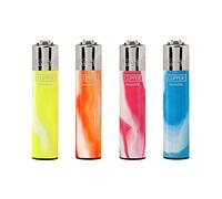 Clipper 4 x refillable lighter NEBULA FLUO by Ksp partners