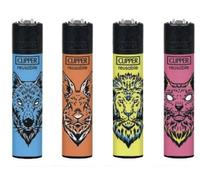 Clipper Animal Squad Design Lighters, Pack of 4