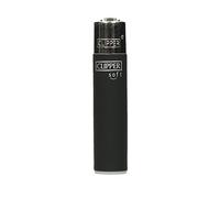 Clipper Black Soft Touch Lighter and Durable, Refillable, Child Lock, 1 Piece