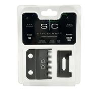 Stylecraft Fade Black Diamond Carbon DLC Blade + Shallow Blade for Clippers, Replacement Blade for Clipper, Original Accessory, Compatible with Gamma+ and Stylecraft