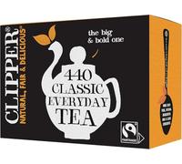 "Clipper Classic Everyday One Cup Tea | Black Tea | Natural, Unbleached, Plant-Based Biodegradable & Non GM Teabags | Eco Conscious, All Natural & Fair Trade 440 Teabags"
