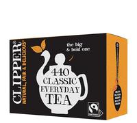 Clipper Classic Everyday One Cup Teabags | Black Tea Bags | Natural, Unbleached, Plant-Based Biodegradable & Non GM Teabags | Eco Conscious, All Natural & Fair Trade Tea (440 Teabags)