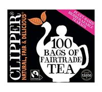 Clipper Classic Everyday One Cup Teabags | Black Tea Bags | Natural, Unbleached, Plant-Based Biodegradable & Non GM Teabags | Eco Conscious, All Natural & Fair Trade Tea (100 Teabags) Pack of 6