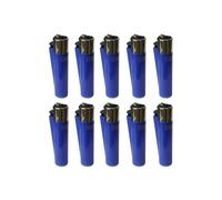 Clipper Classic Large Reusable Lighter 10 Pack (Blue)