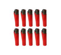 Clipper Classic Large Reusable Lighter 10 Pack (Red)