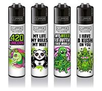 Clipper classic lighters set of 4 to collect. Model: (420 Mix No. 4)