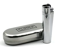 Clipper Classic Metal Flint Silver Lighter