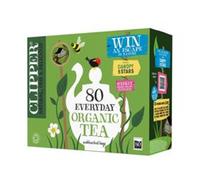 Clipper Organic Everyday Fairtrade Teabags | Black Tea Bags | Natural, Unbleached, Plant-Based Biodegradable & Sustainable Teabags | Eco Conscious, Non GM & Fair Trade Tea (80 Teabags)