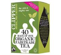Clipper Tea Bags Everyday — Fairtrade Organic Unbleached Plastic-Free — 40