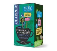 Clipper Organic Peppermint & Spearmint Infusions Fruit Teabags / 80 Infusions Tea Bags (4x Boxes of 20) / Caffeine-Free Herbal Tea/Natural, Unbleached, Plant Based