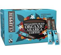 Clipper Coffee Sachets Fairtrade | Ethically Sourced Coffee Portions | 200 Coffee Sticks