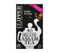 CLIPPER Fairtrade Organic Assam 40 Teabags 40's (Pack of 6)