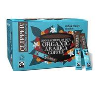 Clipper Organic Medium Roast Arabica Coffee | 200 Sachets | Individually Wrapped Instant Coffee | Gourmet Coffee | Sustainable Fairtrade Coffee by Clipper Teas | Ethically Sourced Eco Conscious - Blue